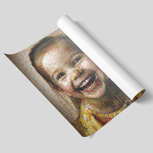 Ontwerp je eigen fotomosaïek van kind foto's als uniek cadeau