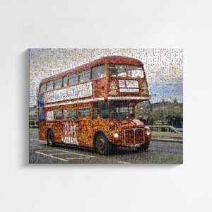 Creëer jouw Londen bus fotomosaïek als uniek cadeau vol herinneringen!