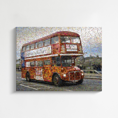 Creëer jouw Londen bus fotomosaïek als uniek cadeau vol herinneringen!