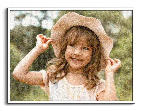 Fotomosaïek van kinderfoto's voor speciale gelegenheden