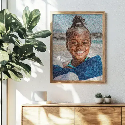Fotomosaïek van kinderfoto's voor speciale gelegenheden