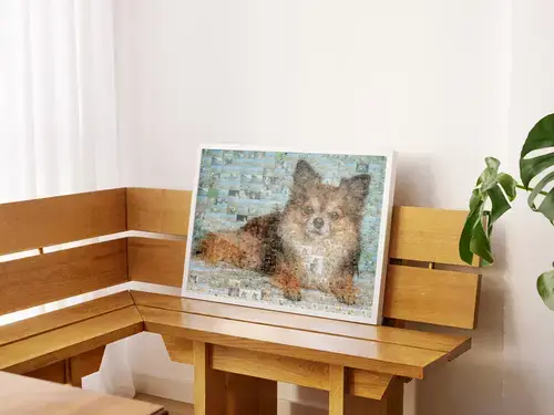 Persoonlijk Foto-Mozaïekportret van Hond
