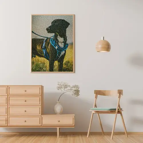 Persoonlijk Foto-Mozaïekportret van Hond
