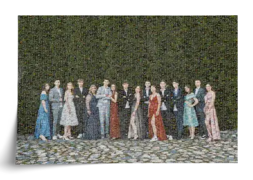 Jaaroverzicht fotomozaïek beeld uit veel foto’s