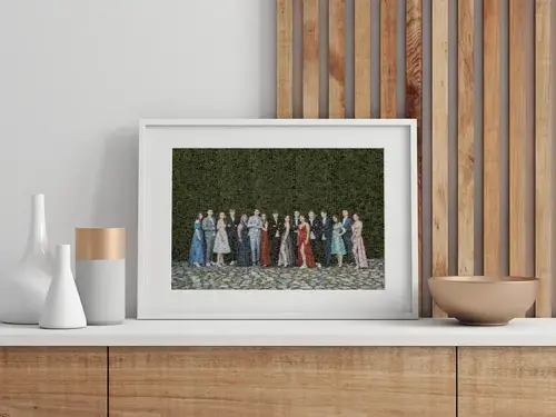 Jaaroverzicht fotomozaïek beeld uit veel foto’s