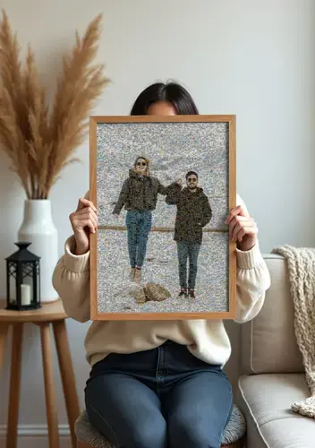 Jaaroverzicht fotomozaïek beeld uit veel foto’s