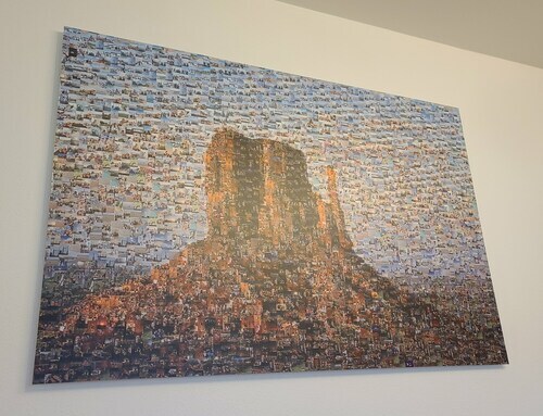 Klantfoto van Andreas voor beoordeling Afdruk Fotomozaïek [Online] Dibond 120x80cm