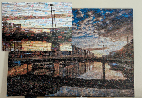 Klantfoto van Olaf voor beoordeling Afdruk Fotomozaïek [Online] Canvas 140x100cm